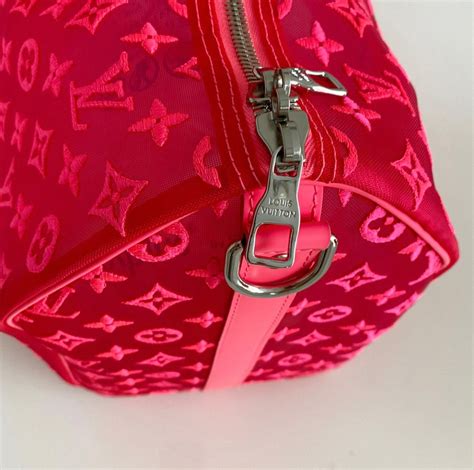 pink louis vuitton keepall